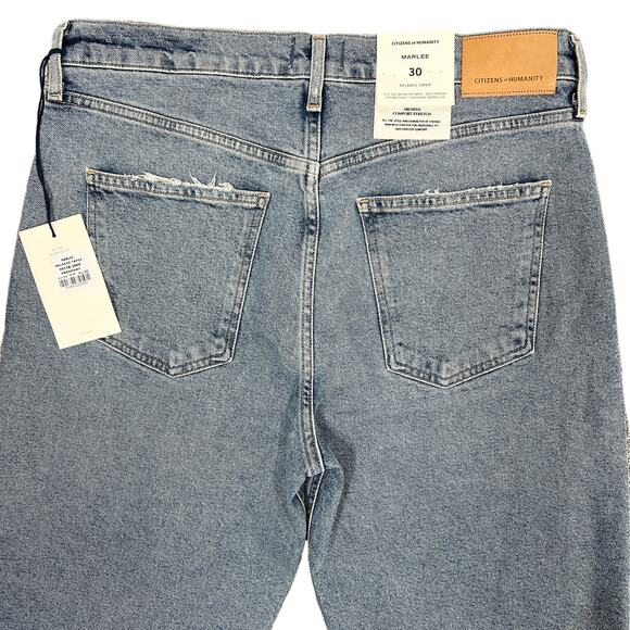Citizens of Humanity Marlee Relaxed Taper Jeans Sz 30" Freeport Light Wash NEW! - Picture 6 of 14